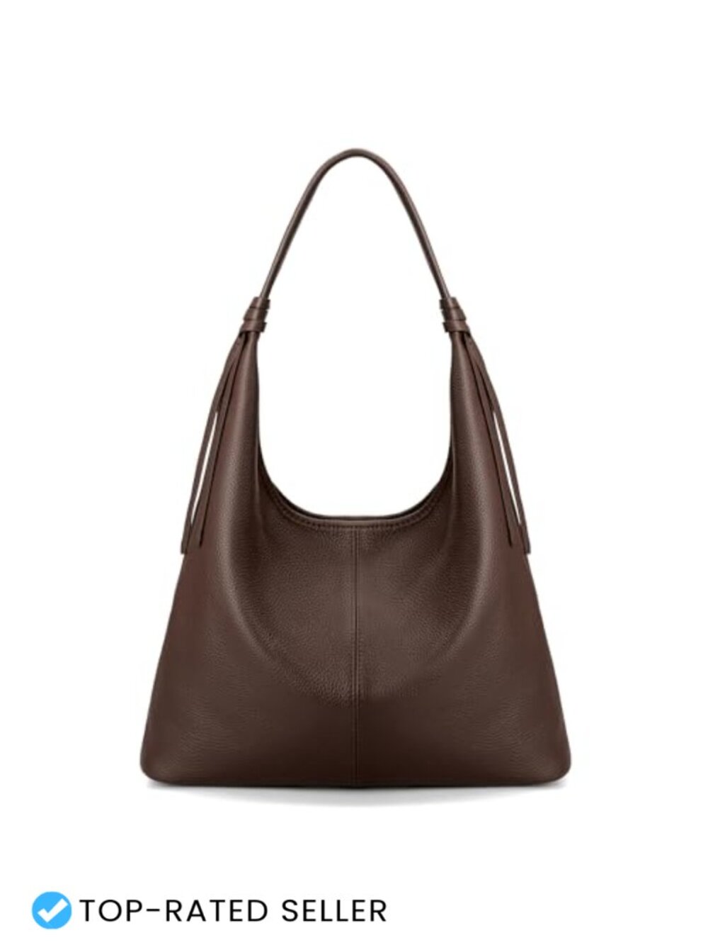 Genuine Leather Slouchy Hobo Purse Women Tassel Magnetic Closure Handbag